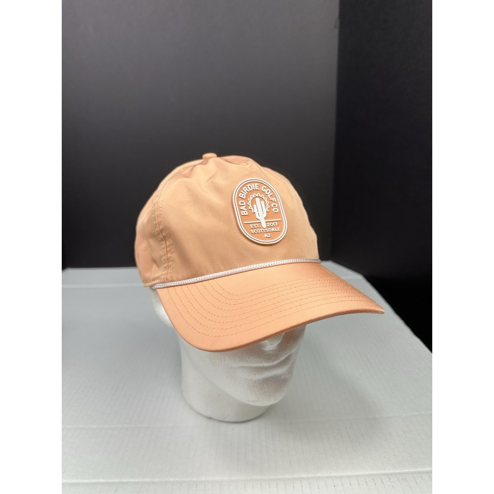 Bad Birdie Golf Snapback Rope Cacti EST. 2017 Patch Peach Color Hat Cap